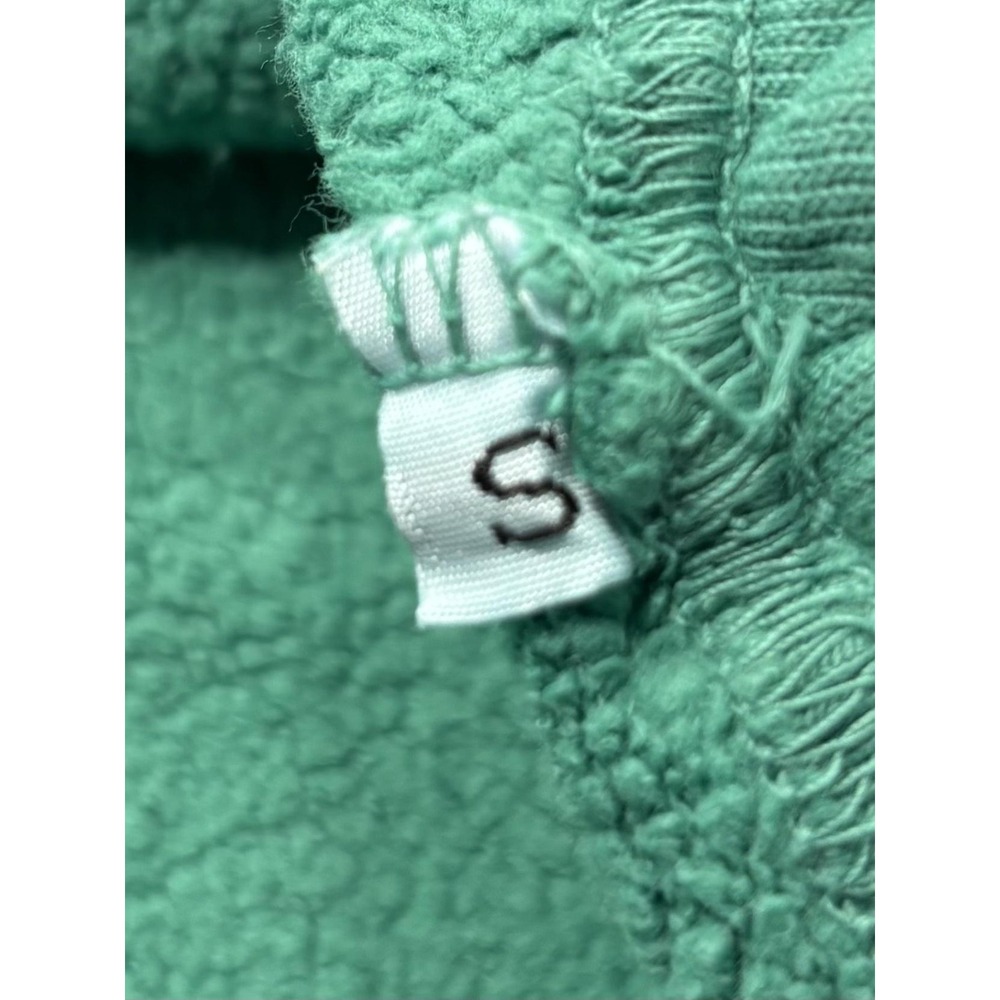 URTHWEAR Sweatshirt Womens Small Green Organic Cotton Cropped Fleece Pullover - Picture 5 of 11